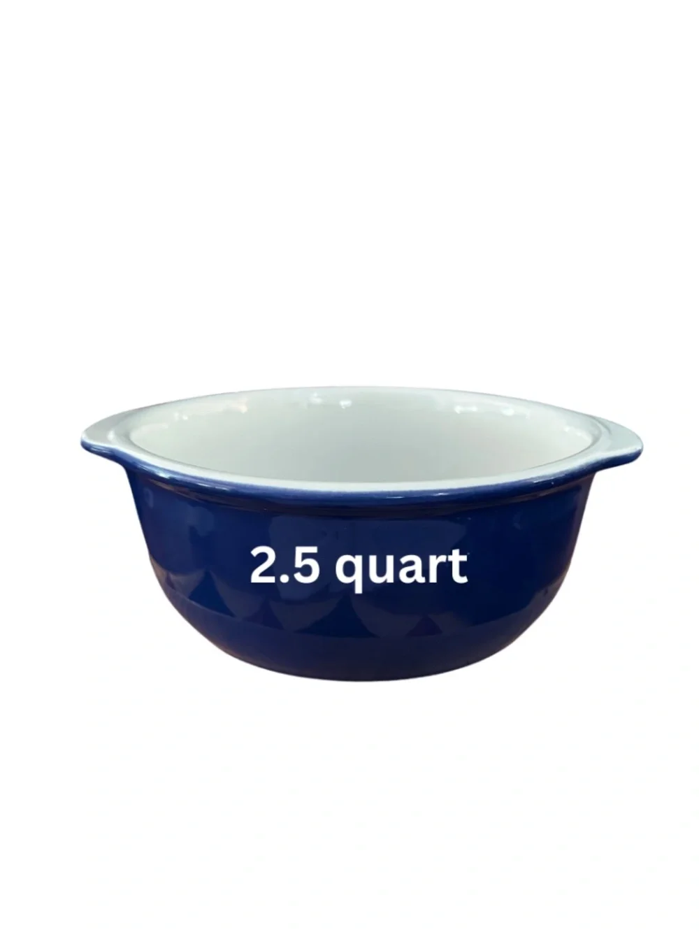 CorningWare Cobalt Blue 2.5 Qt Covered Stoneware Casserole Dish w/Lid